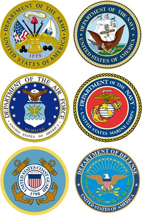 Military branch logos